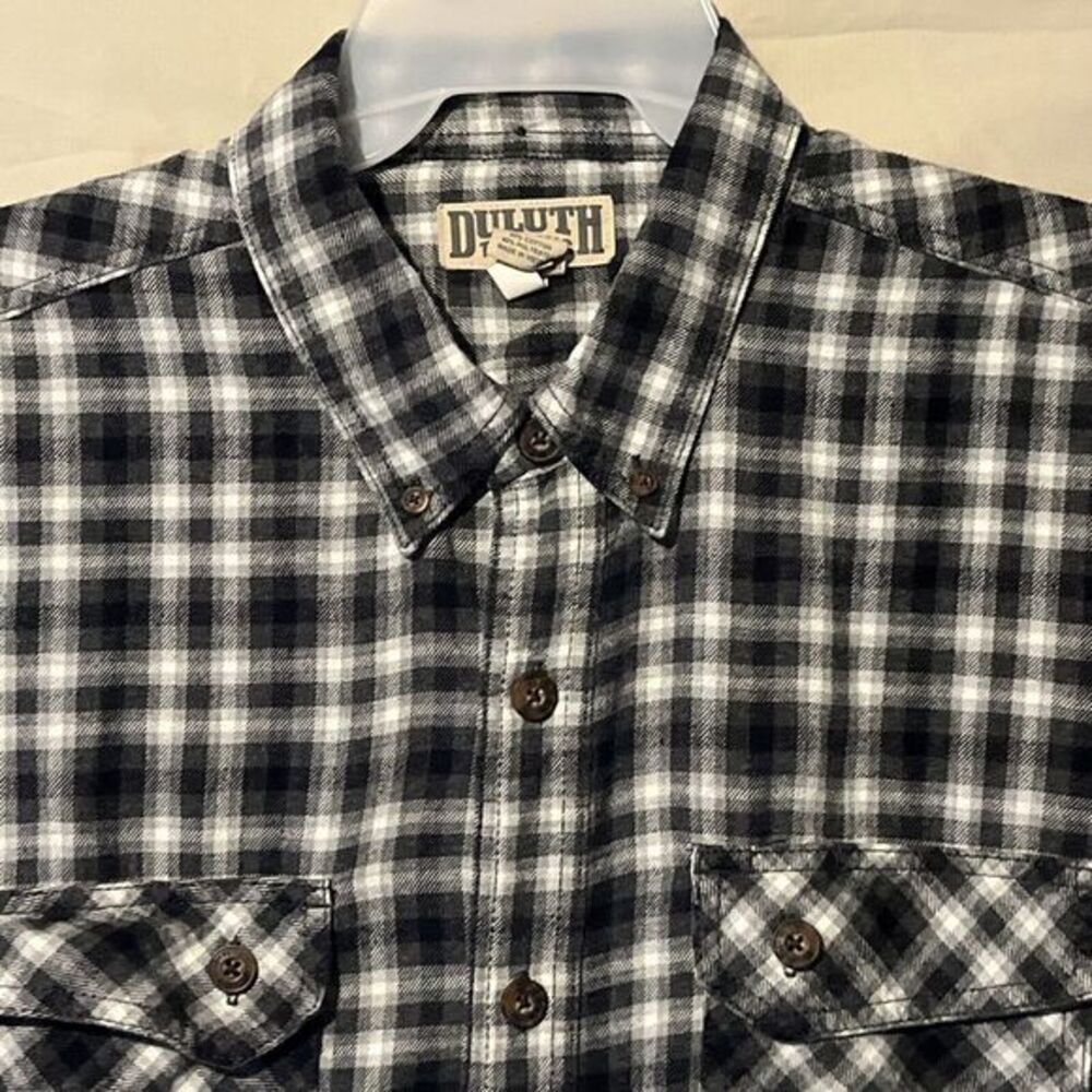 Duluth Trading Men's Flannel Relaxed‎ Fit Shirt Size XL Plaid